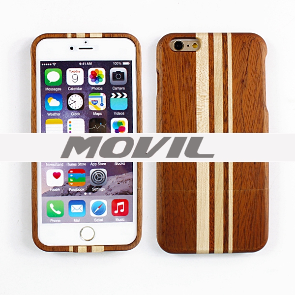 NP-2387 Funda de auténtica madera de bambú para iPhone 6 plus-2